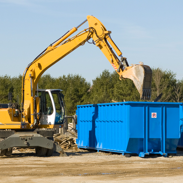 what size residential dumpster rentals are available in Middletown Indiana